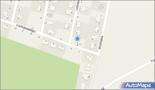 Łochowo, Łochowskiego Wojciecha, 4, mapa Łochowo