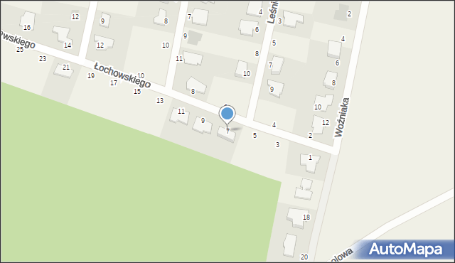 Łochowo, Łochowskiego Wojciecha, 7, mapa Łochowo