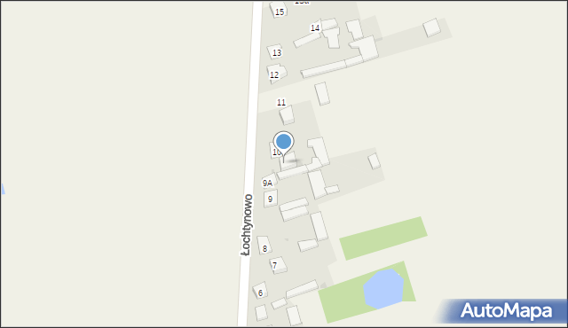 Łochtynowo, Łochtynowo, 10A, mapa Łochtynowo
