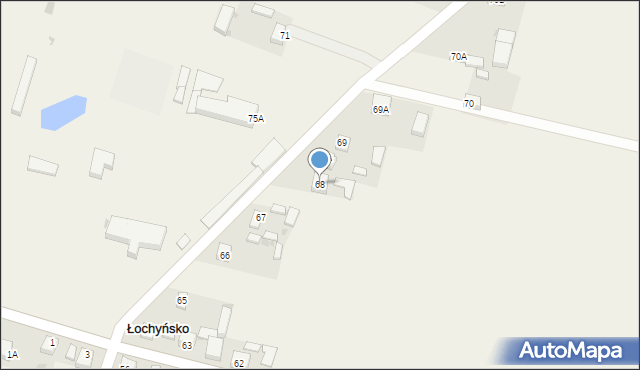 Łochyńsko, Łochyńsko, 68, mapa Łochyńsko