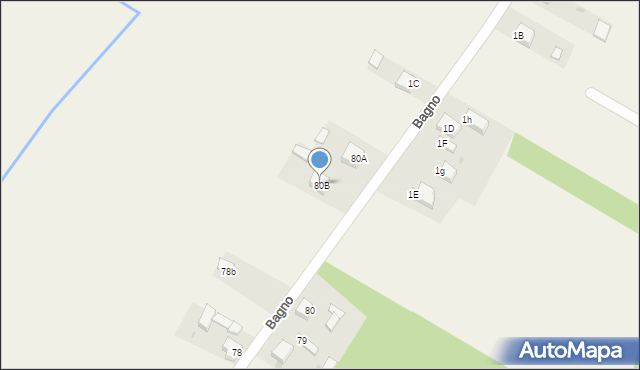 Łochyńsko, Łochyńsko, 80B, mapa Łochyńsko