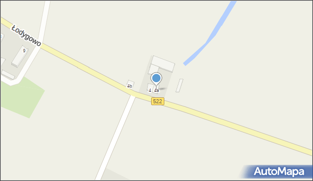 Łodygowo, Łodygowo, 4a, mapa Łodygowo