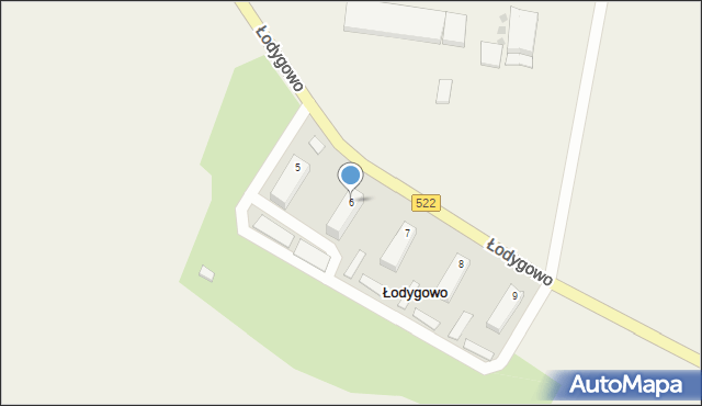 Łodygowo, Łodygowo, 6, mapa Łodygowo