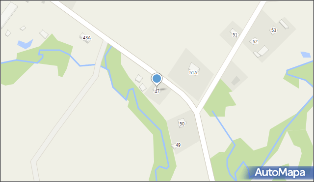 Łodyna, Łodyna, 47, mapa Łodyna