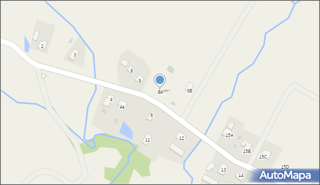 Łodyna, Łodyna, 9A, mapa Łodyna