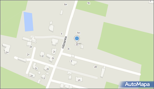 Łódź, Łodzianka, 1C, mapa Łodzi