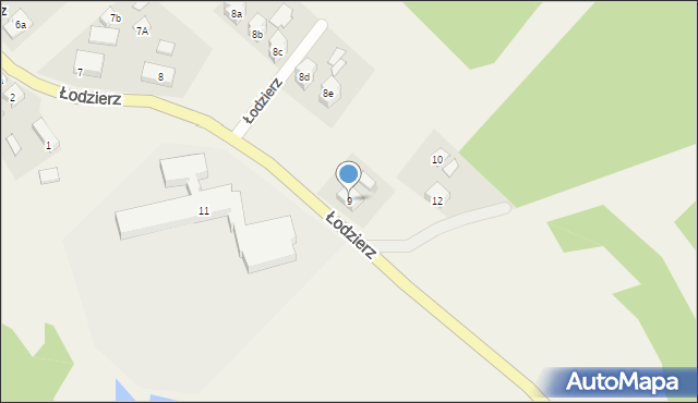 Łodzierz, Łodzierz, 9, mapa Łodzierz