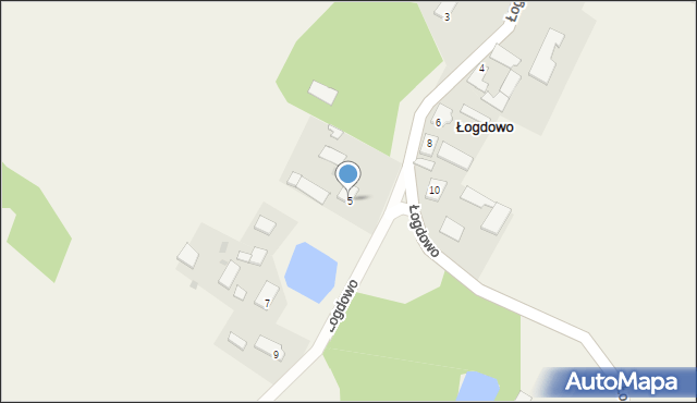 Łogdowo, Łogdowo, 5, mapa Łogdowo