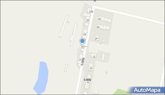 Łojdy, Łojdy, 17, mapa Łojdy