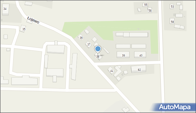 Łojewo, Łojewo, 38, mapa Łojewo