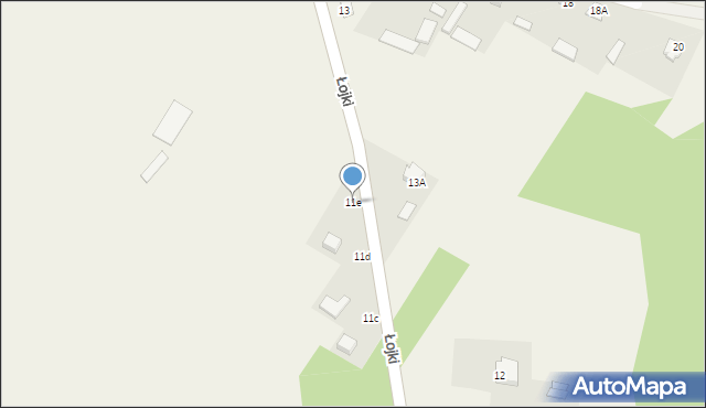 Łojki, Łojki, 11e, mapa Łojki