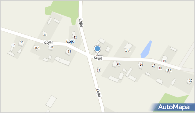 Łojki, Łojki, 14, mapa Łojki