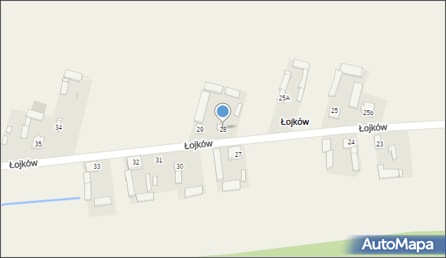 Łojków, Łojków, 28, mapa Łojków