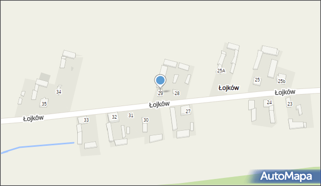 Łojków, Łojków, 29, mapa Łojków