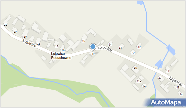 Łojowice, Łojowice, 39, mapa Łojowice
