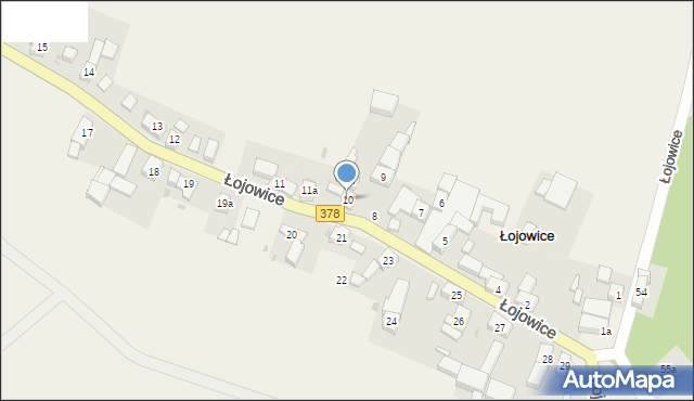 Łojowice, Łojowice, 10, mapa Łojowice