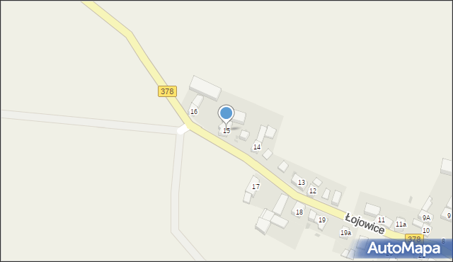 Łojowice, Łojowice, 15, mapa Łojowice