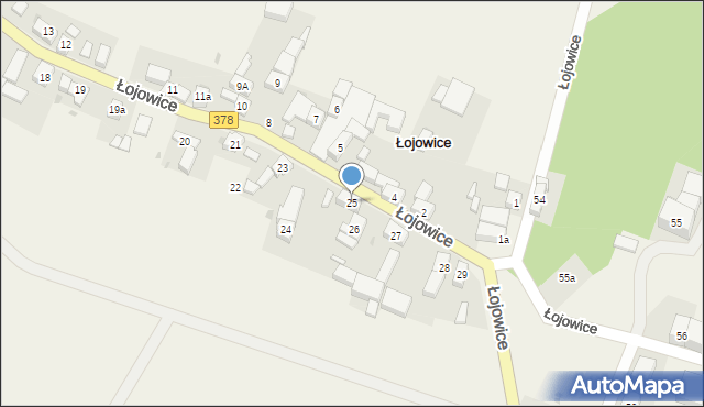 Łojowice, Łojowice, 25, mapa Łojowice