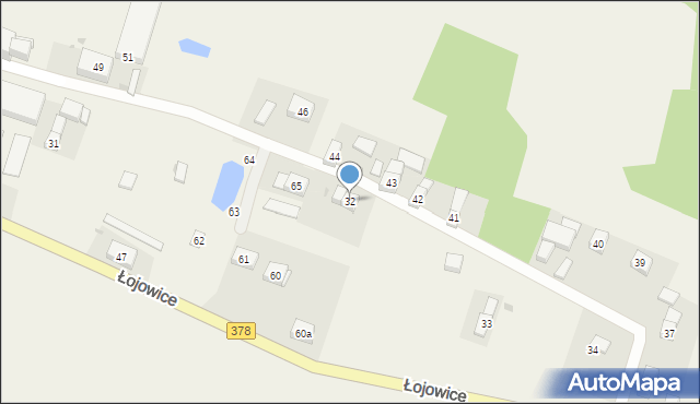 Łojowice, Łojowice, 32, mapa Łojowice