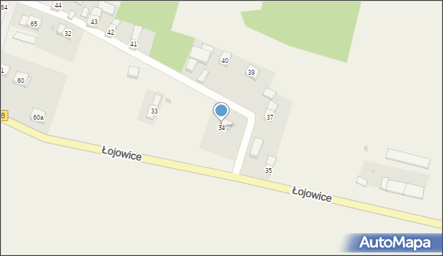Łojowice, Łojowice, 34, mapa Łojowice