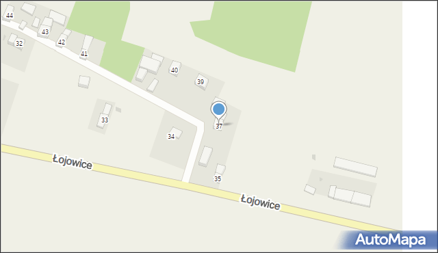 Łojowice, Łojowice, 37, mapa Łojowice