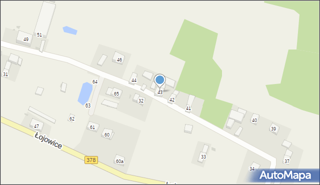 Łojowice, Łojowice, 43, mapa Łojowice