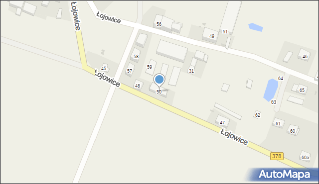 Łojowice, Łojowice, 50, mapa Łojowice