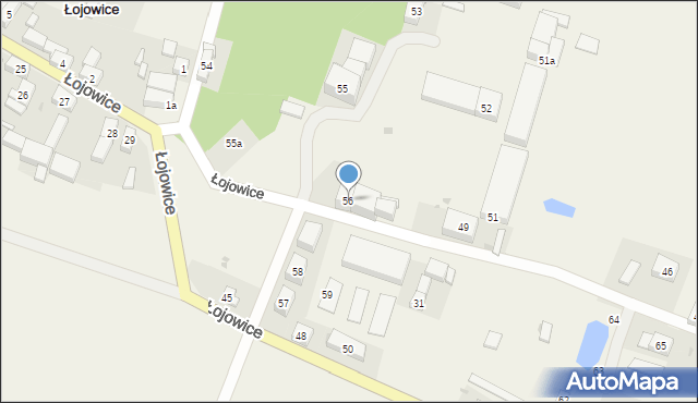 Łojowice, Łojowice, 56, mapa Łojowice
