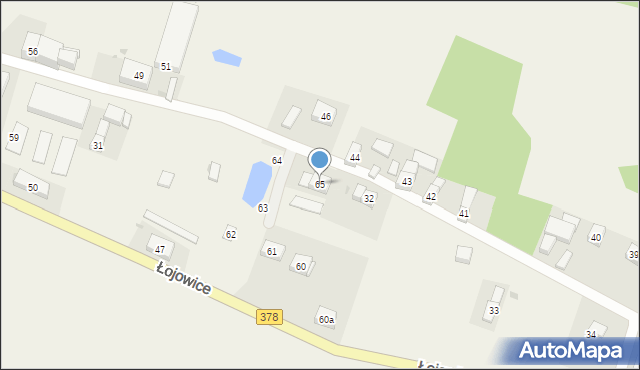 Łojowice, Łojowice, 65, mapa Łojowice