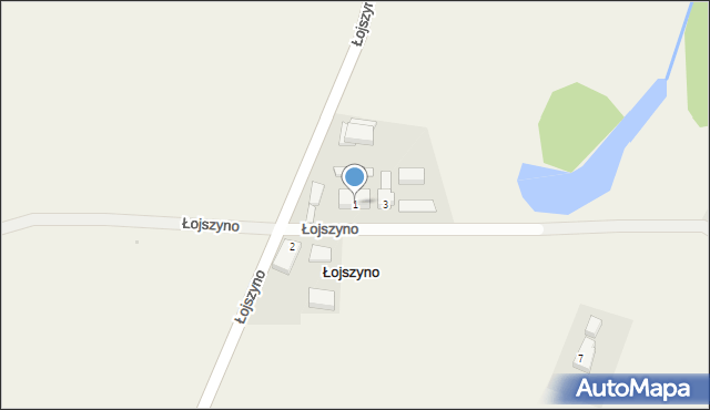 Łojszyno, Łojszyno, 1, mapa Łojszyno