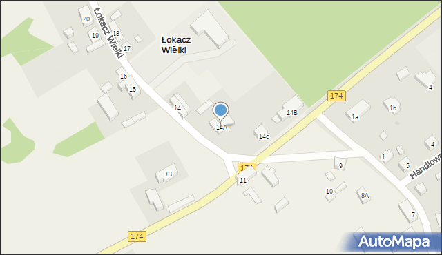 Łokacz Wielki, Łokacz Wielki, 14A, mapa Łokacz Wielki