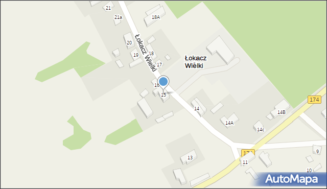 Łokacz Wielki, Łokacz Wielki, 15, mapa Łokacz Wielki