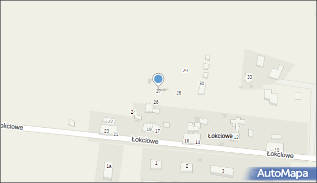Łokciowe, Łokciowe, 27, mapa Łokciowe