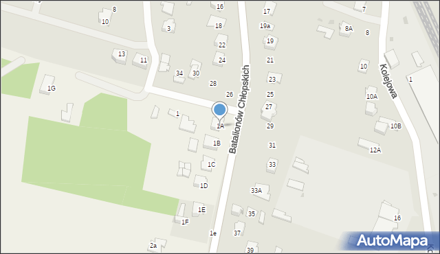 Łomia, Łomia, 1A, mapa Łomia