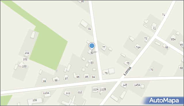Łomia, Łomia, 92, mapa Łomia