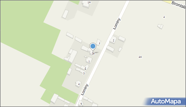 Łominy, Łominy, 1a, mapa Łominy