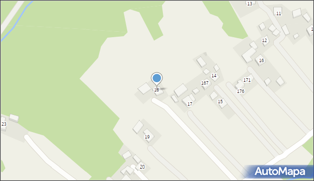 Łomna, Łomna, 18, mapa Łomna