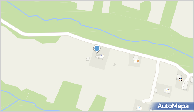 Łomna, Łomna, 73A, mapa Łomna