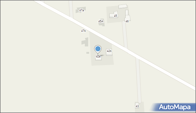 Łomnica, Łomnica, 42a, mapa Łomnica