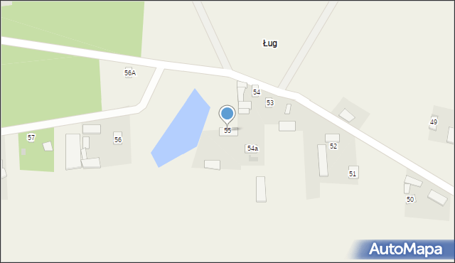 Łomnica, Łomnica, 55, mapa Łomnica