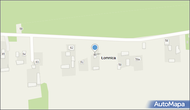 Łomnica, Łomnica, 60, mapa Łomnica