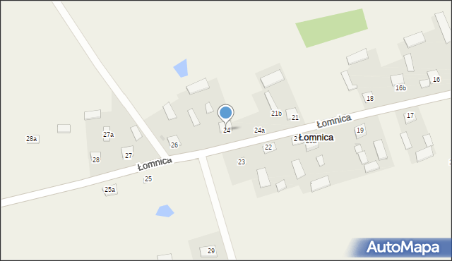 Łomnica, Łomnica, 24, mapa Łomnica