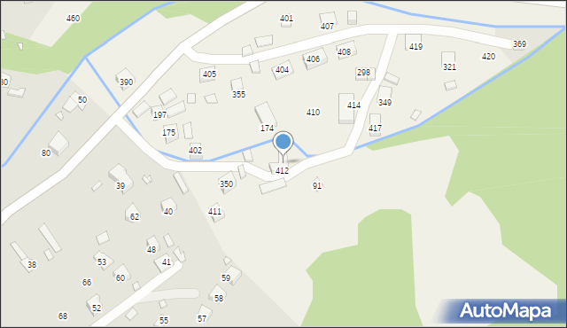 Łomnica-Zdrój, Łomnica-Zdrój, 413, mapa Łomnica-Zdrój