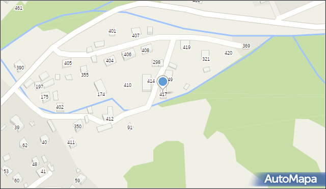 Łomnica-Zdrój, Łomnica-Zdrój, 417, mapa Łomnica-Zdrój