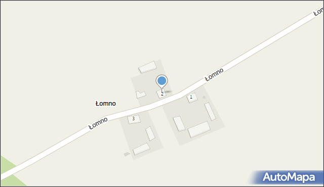 Łomno, Łomno, 2, mapa Łomno