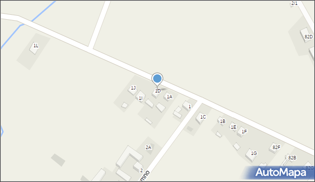 Łomno, Łomno, 1D, mapa Łomno