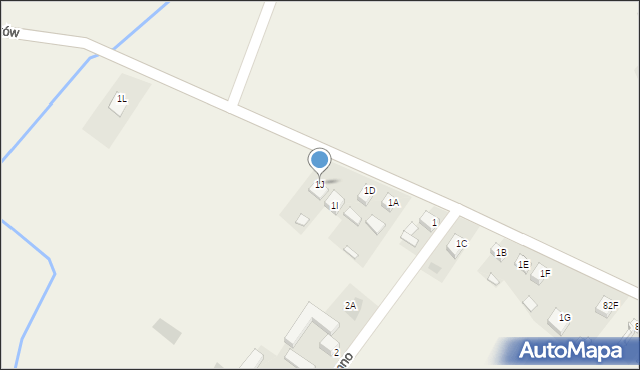 Łomno, Łomno, 1J, mapa Łomno