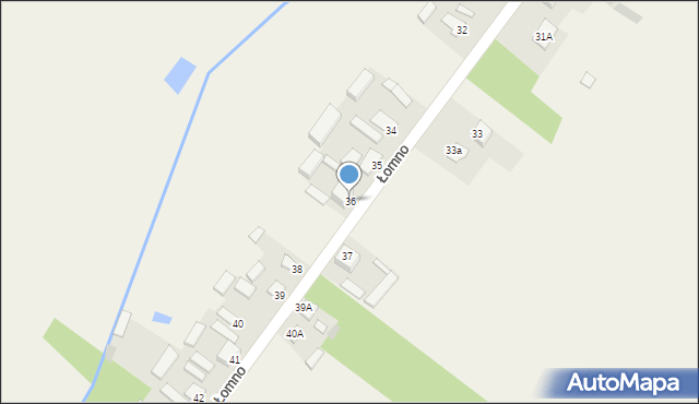 Łomno, Łomno, 36, mapa Łomno
