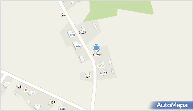 Łomno, Łomno, 9/165, mapa Łomno
