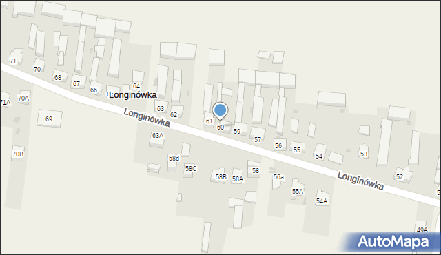 Longinówka, Longinówka, 60, mapa Longinówka